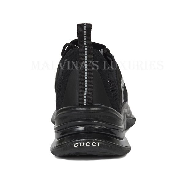 GUCCI SNEAKERS RUN RUBBER TRIMMED MESH SHOES w GG LOGO sz 42 US 12 - Picture 7 of 16